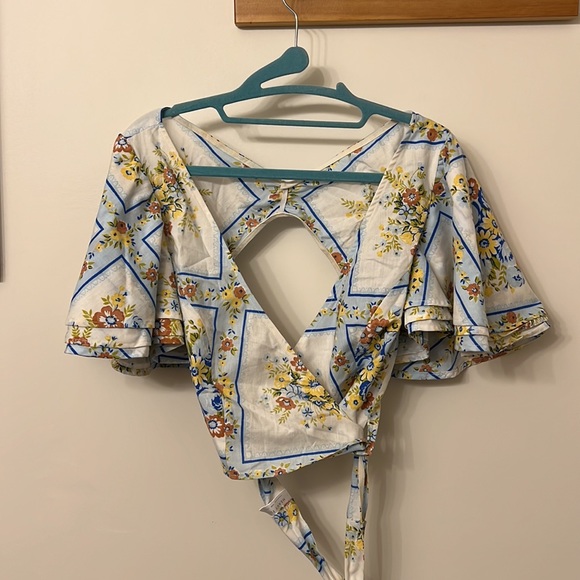 OOAK Heavy Flow “Moon” wrap top in Vienna, size S - Picture 6 of 9